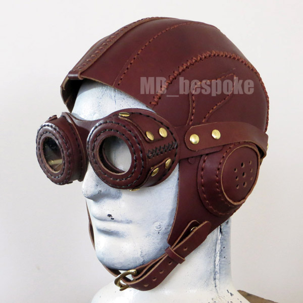 Aviator cap and goggles 600